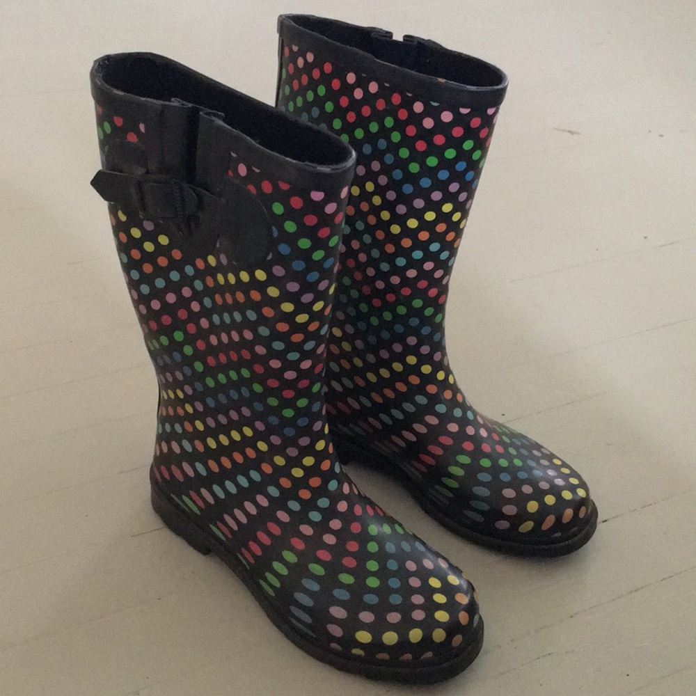 Rainbow Rain Boots
